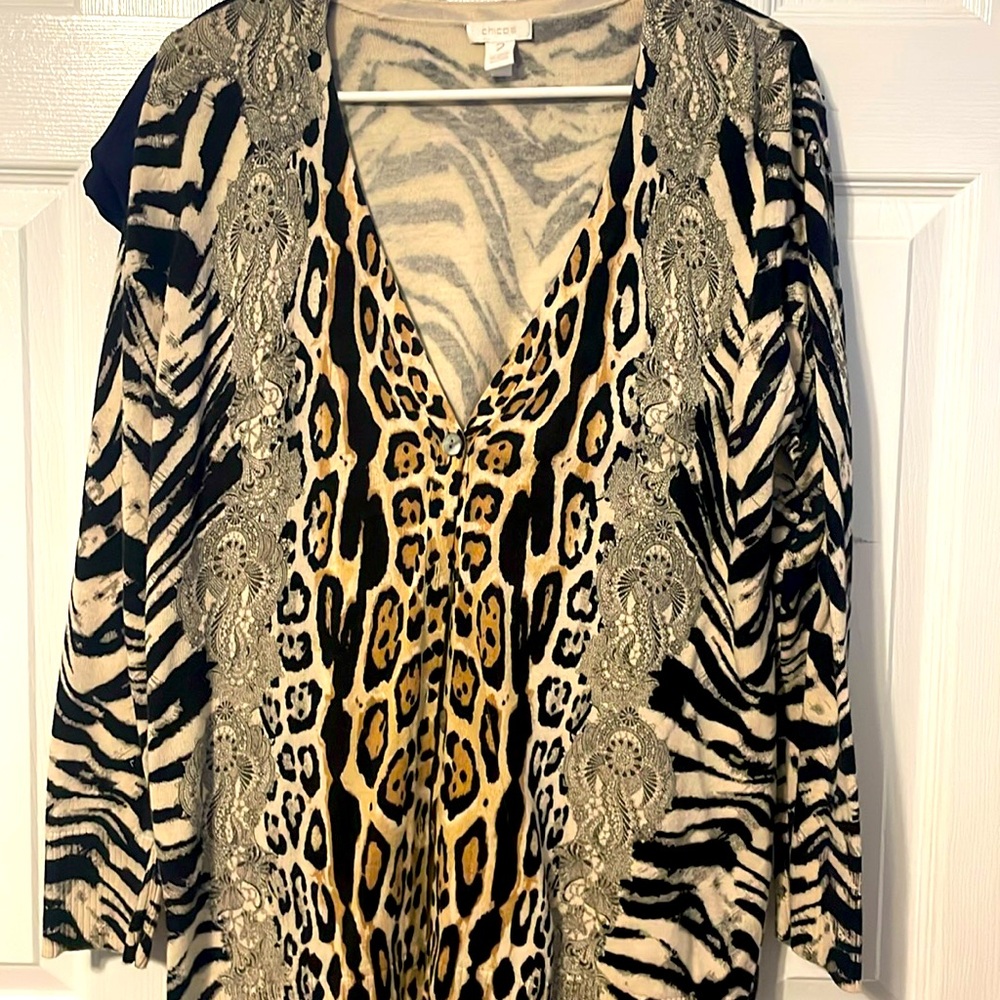 EUC Chicos Button Sweater
